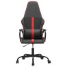 Silla gaming cuero sintético negro y rojo 3