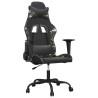 Silla gaming cuero sintético negro y camuflaje 2