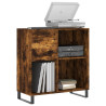 Mueble discos madera contrachapada roble ahumado 84.5x38x89 cm 3
