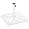 Base para guarda-sol ferro fundido 44x44x31 cm branco 3