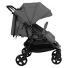 Carrito para gemelos de acero gris oscuro y negro 4