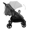 Carrito para gemelos de acero gris oscuro y negro 5