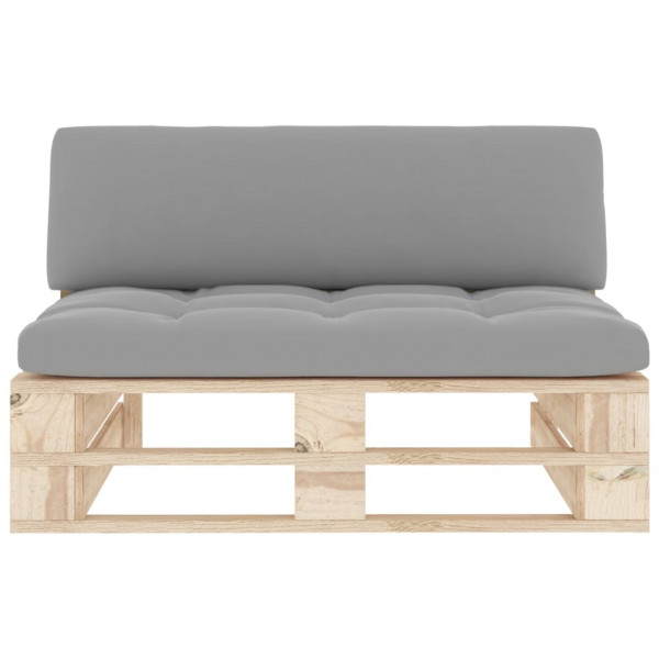 Sofá central de palets para jardín madera pino impregnada M 3