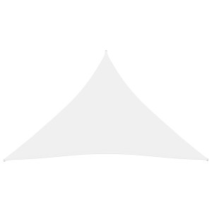 Para-sol estilo vela tecido oxford triangular 3x3x3 m branco H