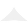 Toldo de vela triangular tela Oxford blanco 3x3x3 m 2
