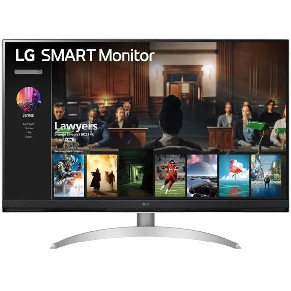 Smart Monitor LG 31.5" VA 32SQ700S-W blanco PREMIUM OCASION D