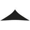 Toldo de vela triangular tela Oxford negro 3x4x4 m 2