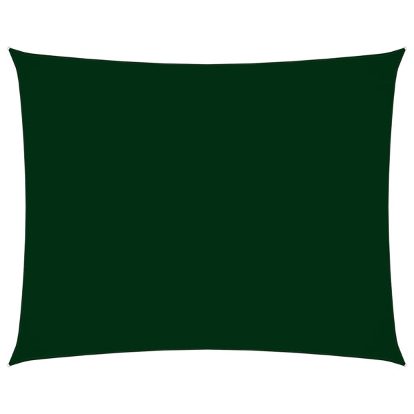 Toldo de vela rectangular tela Oxford verde oscuro 2x3.5 m D