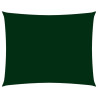 Toldo de vela rectangular tela Oxford verde oscuro 2x3.5 m 1