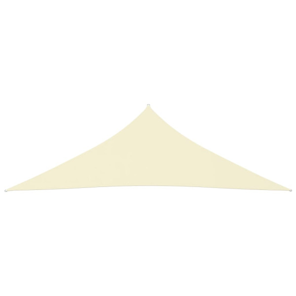 Toldo de vela triangular tela Oxford color crema 3x3x4.24 m M 2