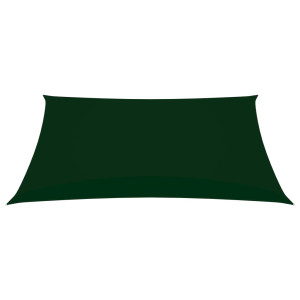 Toldo de vela rectangular tela Oxford verde oscuro 3x5 m H