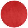 Tapete de pelo curto OVIEDO Ø 120 cm vermelho 2