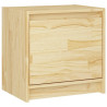 Mesita de noche madera maciza de pino 40x30.5x40 cm 2