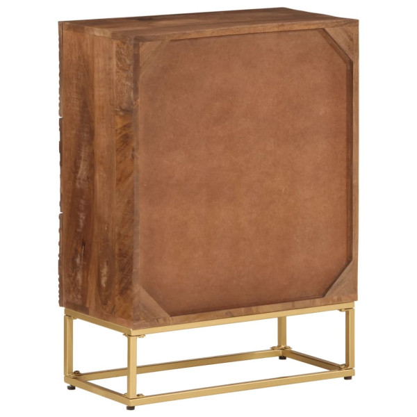 Cómoda madera maciza de mango y hierro 55x30x76 cm M 5