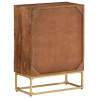Cómoda madera maciza de mango y hierro 55x30x76 cm 5