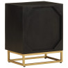 Mesa de cabeceira 40x30x50 cm mangueira maciça/ferro preto 5