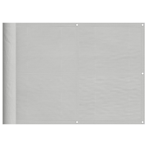 Tela de varanda 75x600 cm 100% poliéster oxford cinzento-claro M 2