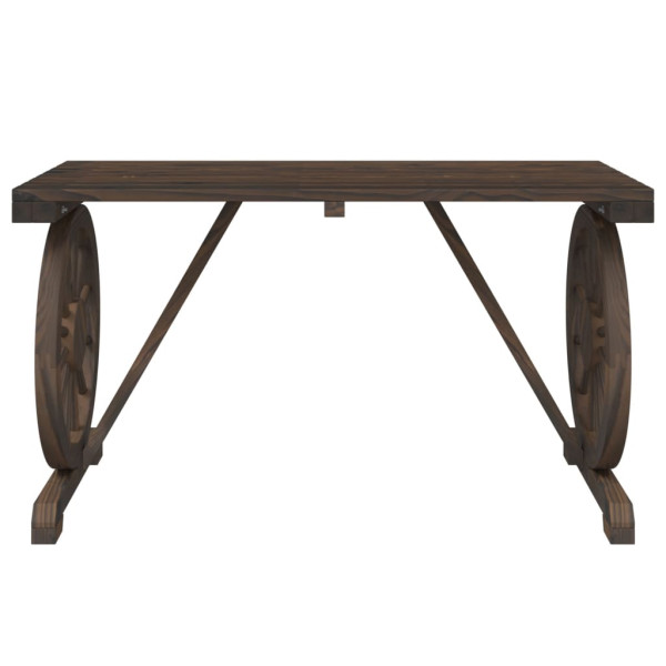 Juego de comedor de jardín 3 piezas madera maciza de abeto M 5