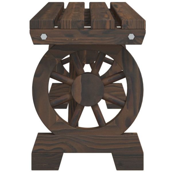 Bancos de jardim 2 pcs madeira de abeto maciça M 5