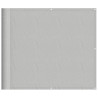 Tela de varanda 100% poliéster Oxford cinza claro 90x800 cm 2