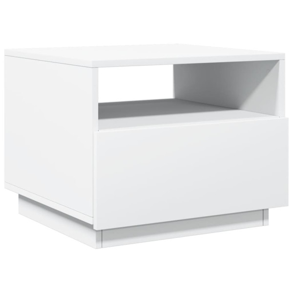 Mesa de centro com luzes LED 50x49x40 cm branco M 3