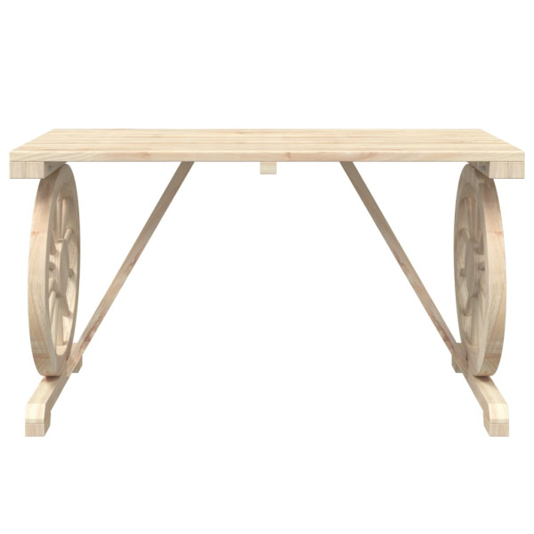Juego de comedor de jardín 5 piezas madera maciza de abeto M 5