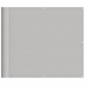 Tela de varanda 90x500 cm 100% poliéster oxford cinzento-claro H