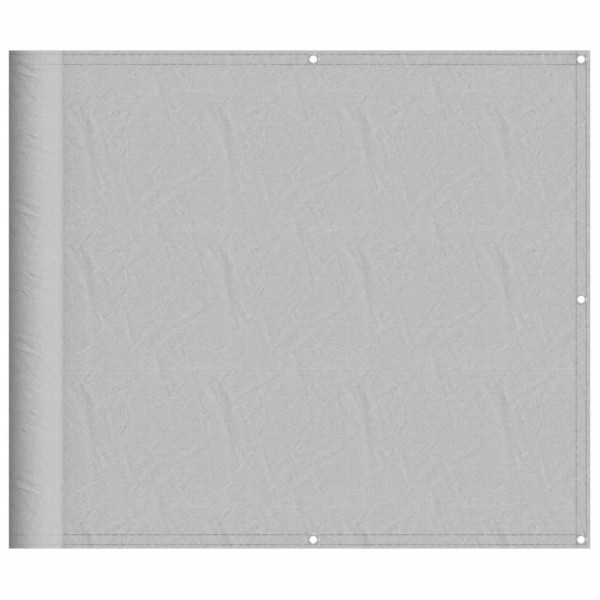 Tela de varanda 90x500 cm 100% poliéster oxford cinzento-claro M 2