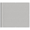 Tela de varanda 90x500 cm 100% poliéster oxford cinzento-claro 2