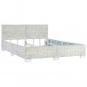Estructura de cama de ratán natural gris 140x200 cm 2