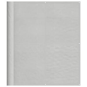 Tela de varanda 120x300 cm 100% poliéster oxford cinzento-claro H