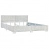 Estructura de cama ratán natural gris 180x200 cm 2