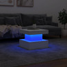 Mesa de centro con luces LED blanco 50x50x40 cm 5