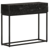 Mesa consola 90x30x76 cm mangueira maciça e ferro preto 1
