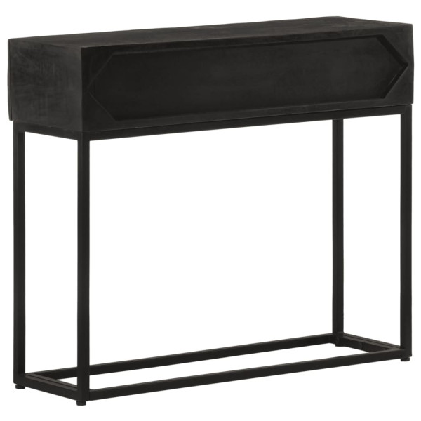 Mesa consola 90x30x76 cm mangueira maciça e ferro preto M 5