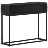 Mesa consola 90x30x76 cm mangueira maciça e ferro preto 5