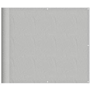 Pantalla de balcón 100% poliéster Oxford gris claro 90x700 cm H