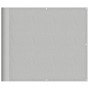 Tela de varanda 90x300 cm 100% poliéster oxford cinzento-claro H