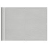 Pantalla de balcón 100% poliéster Oxford gris claro 75x800 cm 2