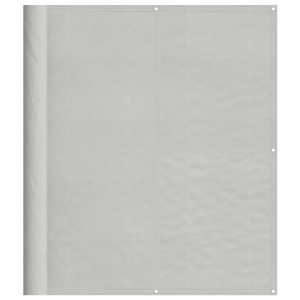 Pantalla de balcón 100% poliéster Oxford gris claro 120x700 cm H
