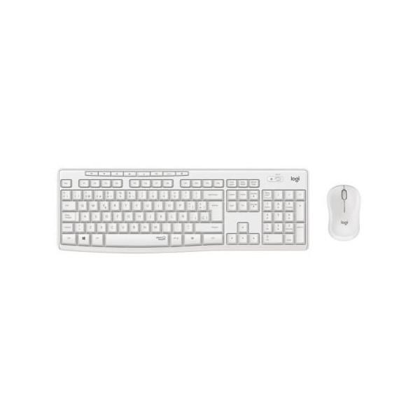Teclado y Ratón Inalámbricos Logitech Silent Touch MK295 blanco D