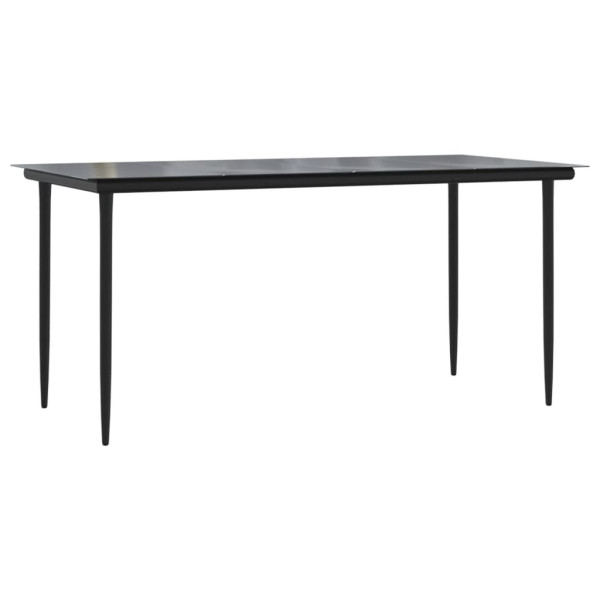Set comedor de jardín 7 pzas con cojines ratán sintético marrón M 4