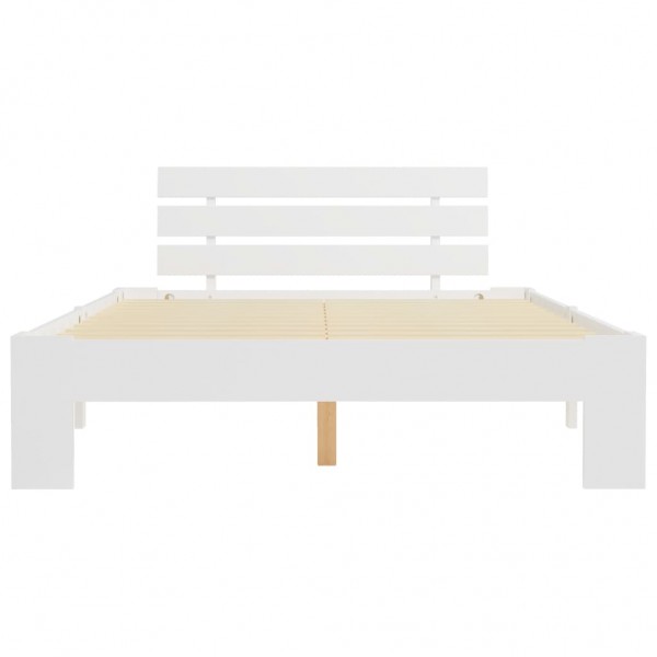 Estrutura de cama 120x200 cm pinho maciço branco M 3