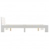 Estructura de cama de madera maciza de pino blanco 120x200 cm 4