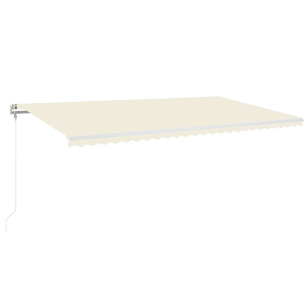 Toldo automático com LED e sensor de vento 600x300 cm cor creme M 2