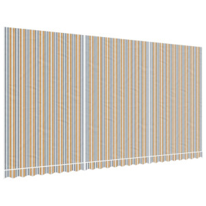 Tecido de substituição para toldo 6x3 m riscas multicor H