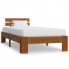 Estructura de cama madera maciza pino marrón miel 100x200 cm 1