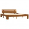Estructura de cama madera maciza pino marrón miel 180x200 cm 2