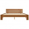 Estrutura de cama 180x200 cm pinho maciço castanho mel 3