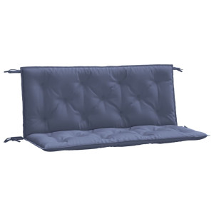 Almofadões banco jardim 2 pcs 120x50x7cm oxford azul-marinho H